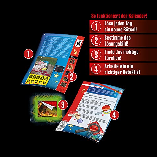 Kosmos 632441 Advent Calendar, Solve the 24 Exciting Puzzles in the Creepy Shipwreck, Toy and Puzzle Advent Calendar 2022 for De